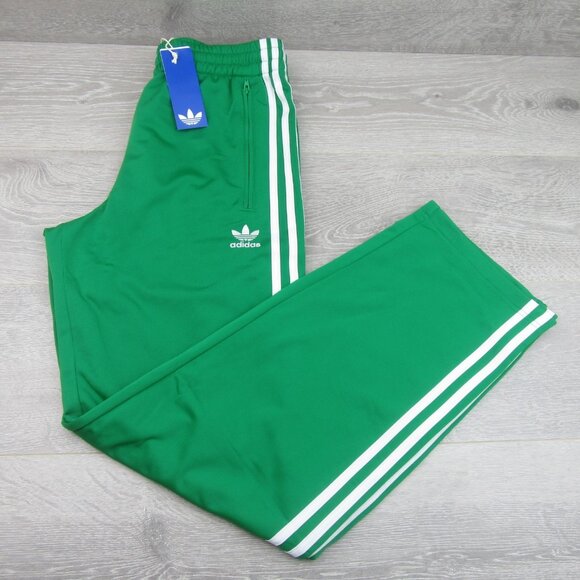 Adidas Originals Firebird Track Pants Mens Size Small Green Trefoil NEW - Picture 2 of 11